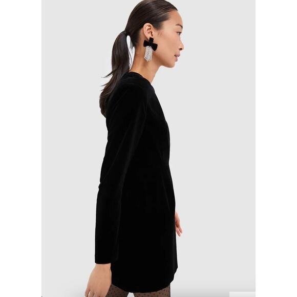 Tuckernuck Black Velvet Haley Dress Sz 2 - Picture 3 of 8